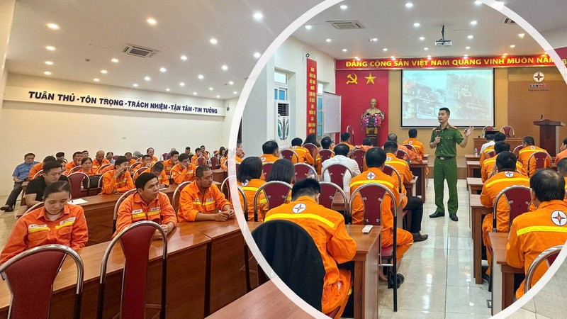 Giảng viên phòng Cảnh sát PCCC&amp;CNCH thành phố Hà Nội cung cấp nội dung các văn bản pháp luật về công tác PCCC&amp;CNCH