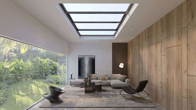 Cửa mái kính Skylight cảm biến thời tiết của Eurowindow – giải pháp thông minh, cách âm cách nhiệt tiện nghi ứng dụng trong các công trình hiện đại