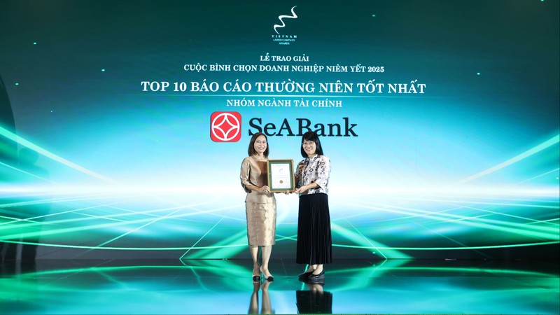 SeABank được vinh danh Top 10 Báo cáo thường niên tốt nhất