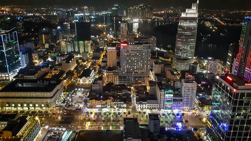 Ảnh trong điều kiện thiếu sáng, đặc biệt là trong màn đêm của Galaxy A có độ tương phản cao, đồng thời không bị nhiễu hạt nhiều. - Ảnh: Minh Hoà