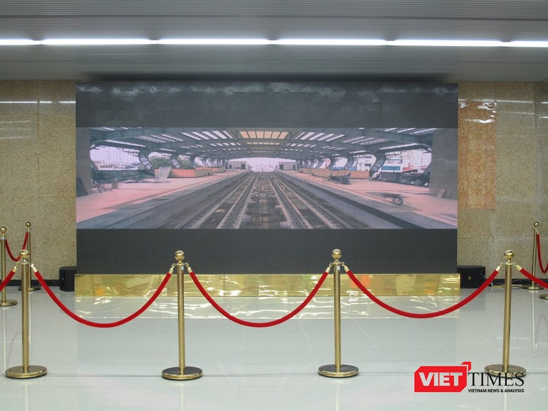 Cận cảnh nhà ga, tàu mẫu đường sắt trên cao Cát Linh - Hà Đông  ảnh 15