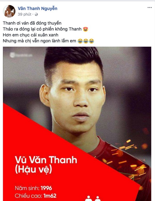 Vân Hugo bị fan khủng bố khi “thả thính” Văn Thanh U23 ảnh 1