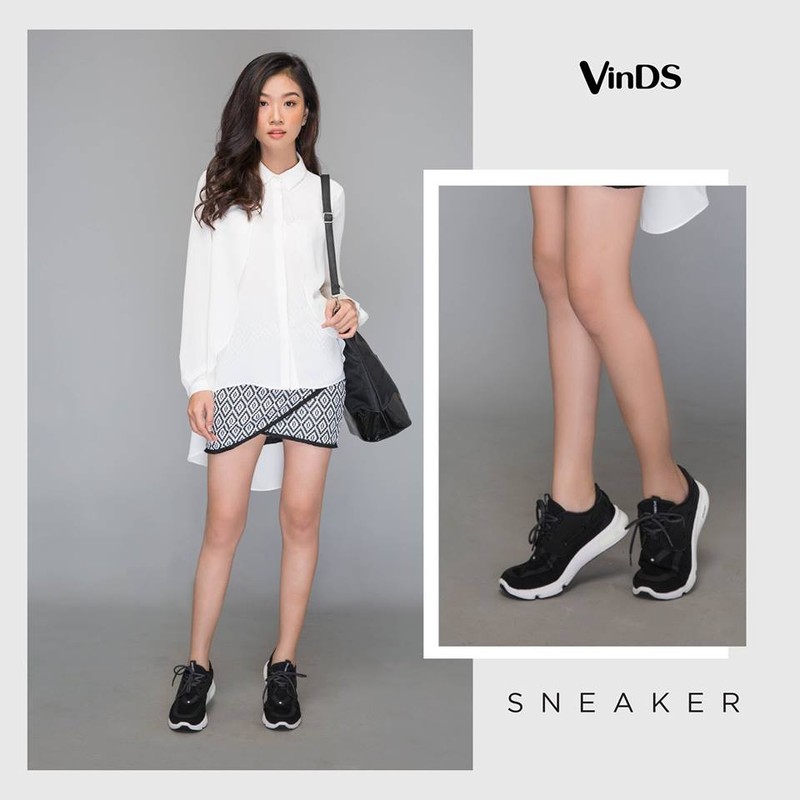 Đôi giày sneaker mang lại phong cách thật năng động cho tất cả mọi set đồ