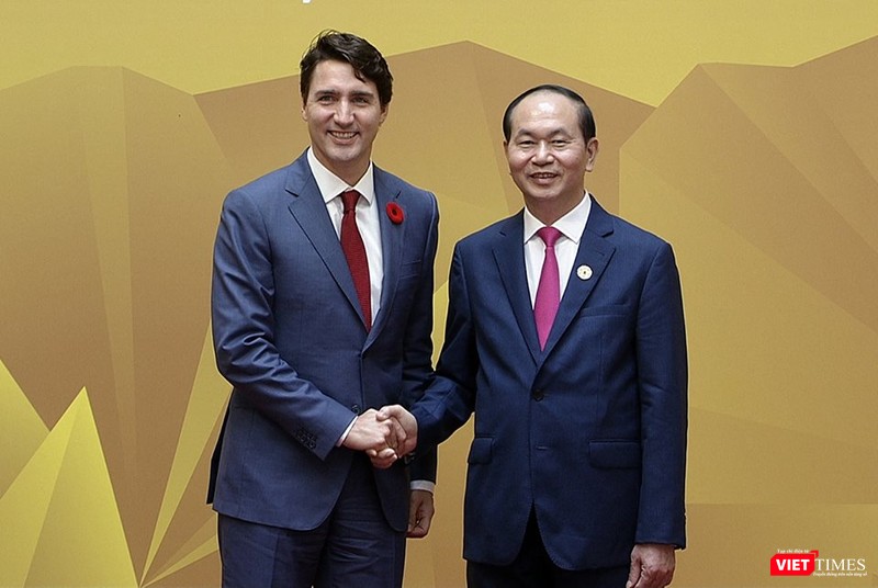 Chủ tịch nước Trần Đại Quang và Thủ tướng Canada Justin