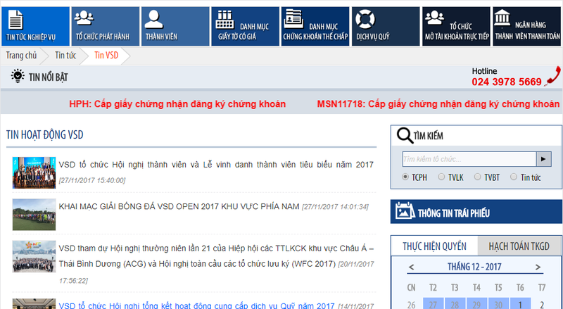 Không tìm thấy nội dung CBTT trên website của TTLK