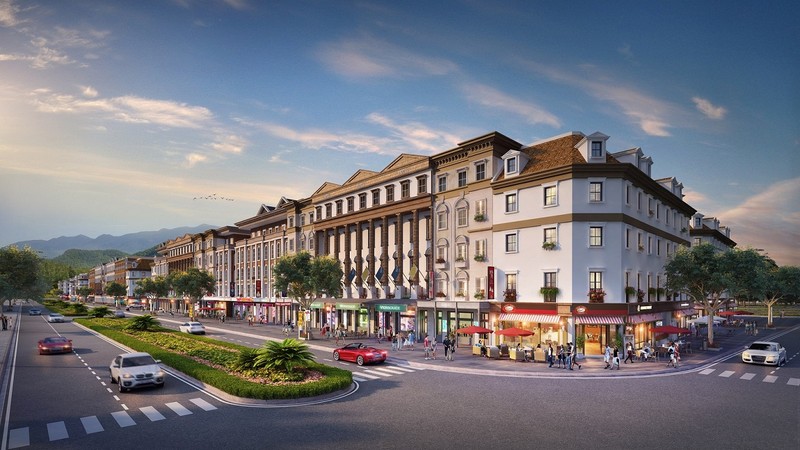 Phân khu shophouse Australia của sự án Sun Plaza Grand World