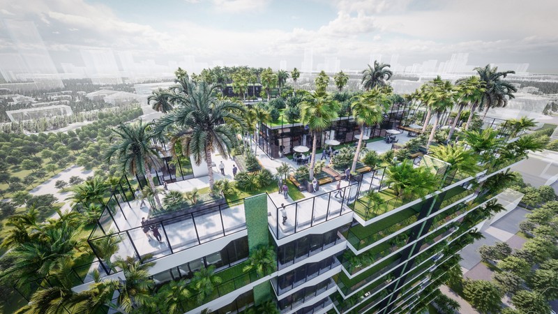 Dự án như “vườn treo xanh” giữa không trung