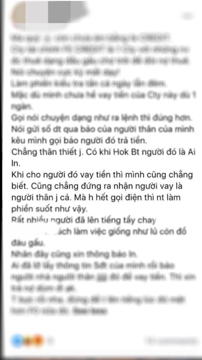 Các đối tượng "mượn danh” công ty tài chính để đòi nợ gây bức xúc cho khách hàng