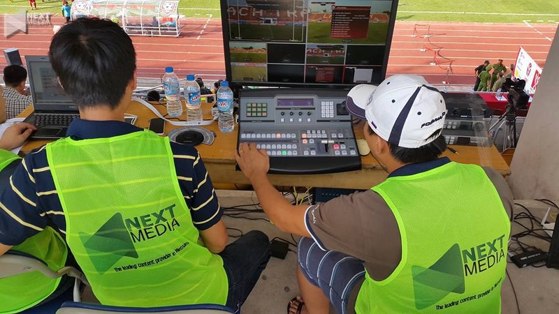 Next Media đã quá quen thuộc tại V.League. Ảnh Next Media