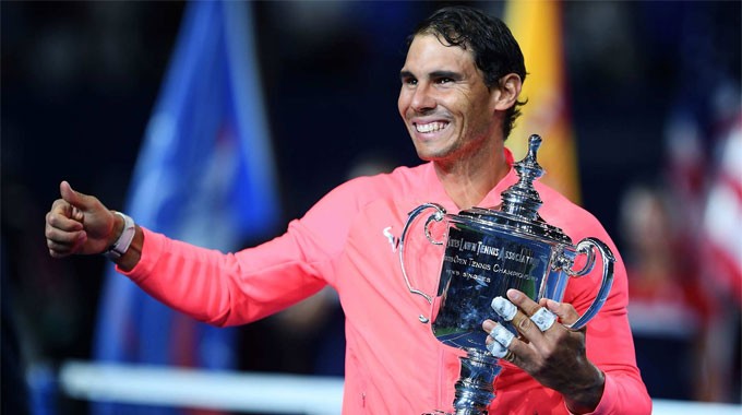 Lần thứ 4 Nadal lên ngôi vô địch tại US Open . Ảnh AP