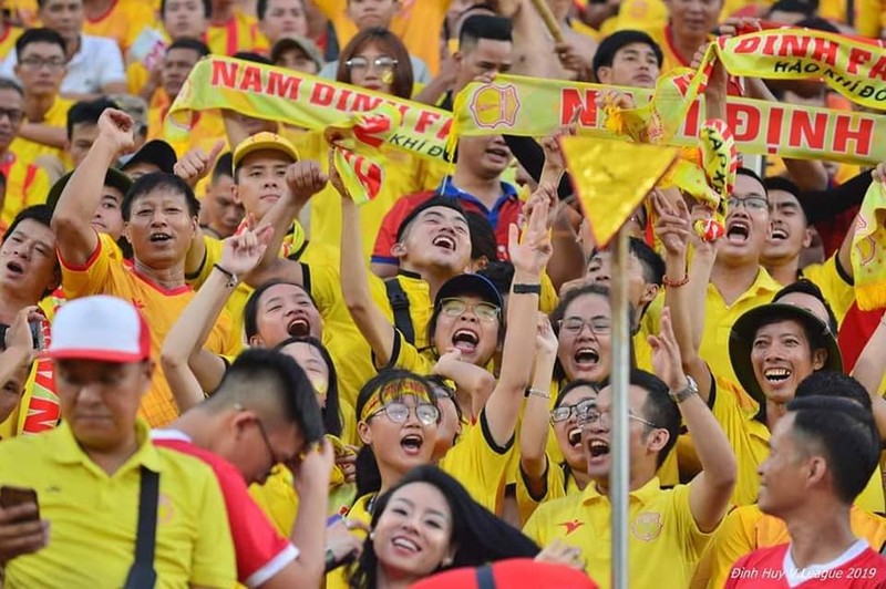Hà Nội - Nam Định: Không đơn thuần là 3 điểm ảnh 2 Sẽ có khoảng 3.000 cđv Nam Định có mặt ở sân Hàng Đẫy. Ảnh NĐFC
