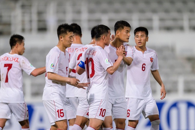 VCK U23 châu Á 2020: “Ẩn số” U23 Triều Tiên ảnh 2 Có đến 7 cầu thủ trẻ April 25 khoác áo U23 Triều Tiên. Ảnh KTDT