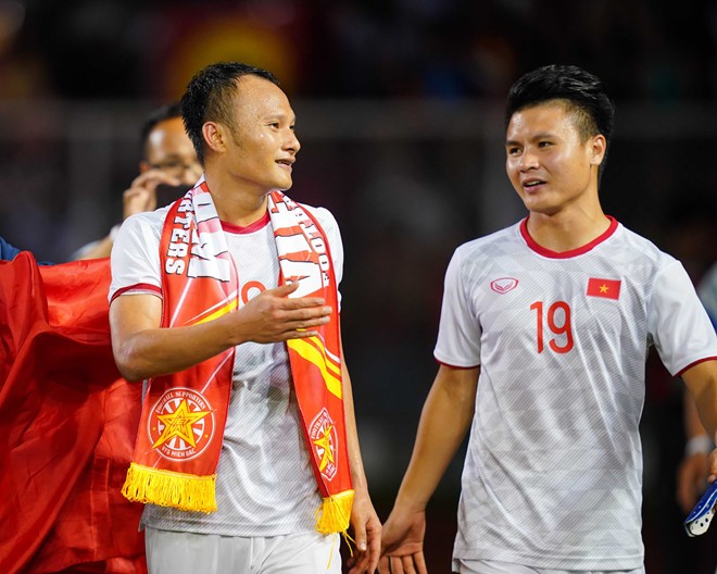 Trọng Hoàng - "Người truyền lửa" của U22 Việt Nam. Ảnh VFF Trọng Hoàng-