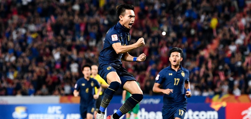 Thể lực của cầu thủ U23 Thái Lan vẫn là nỗi lo ngại của ông thầy người Nhật trong quá trình kiếm chiếc vé dự Olimpic 2020. Ảnh AFC