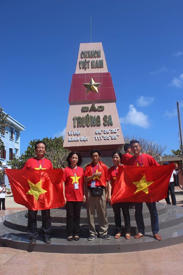 Đến với Trường sa thân yêu. Ảnh NVCC Đến với Trường sa thân yêu. Ảnh NVCC