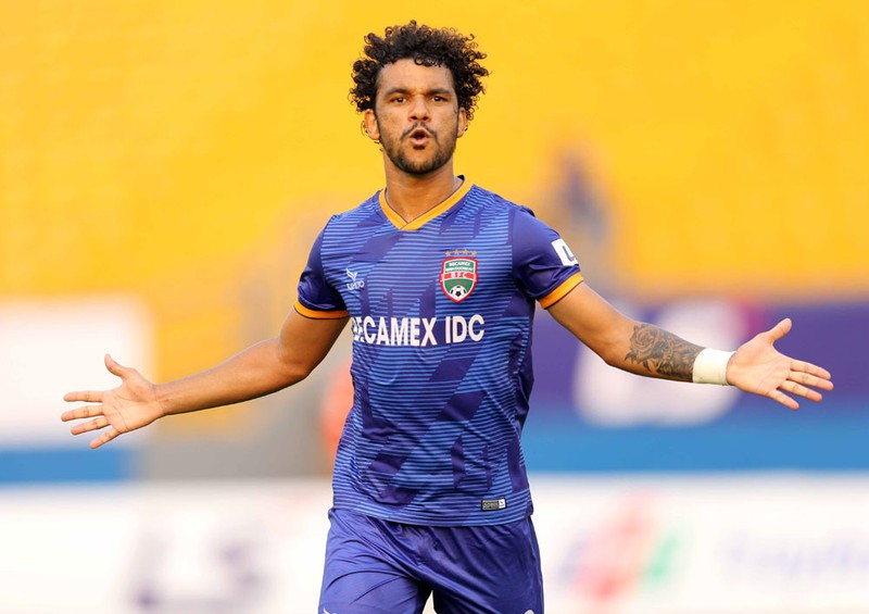 Tiền vệ ngoại Hedipo Conceiçao người Brazil đã có bàn thắng đầu tiên cho BD. Ảnh VPF