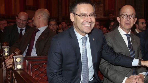 Năm 2015, Bartomeu đã được chính thức bầu làm chủ tịch thứ 40 của Barcelona sau khi chiến thắng các ứng cử viên Joan Laporta, Agustí Benedito và Antoni Freixa, với tỷ lệ 43.12%. Ảnh CLB
