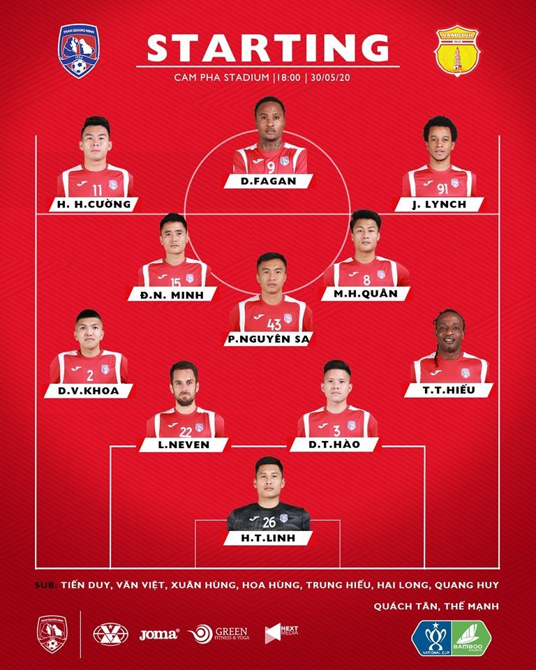 Jermie Lynch thi đấu quá xuất sắc trong đội hình Quảng Ninh. Ảnh QNFC