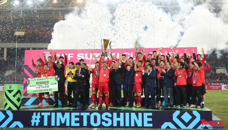 Đội tuyển Việt Nam, nhà vô địch AFF Cup 2018. Ảnh AFC
