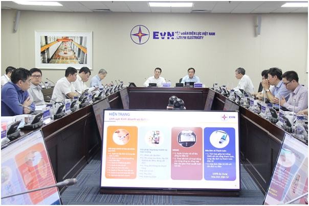 Toàn cảnh buổi làm việc. Ảnh MIC.