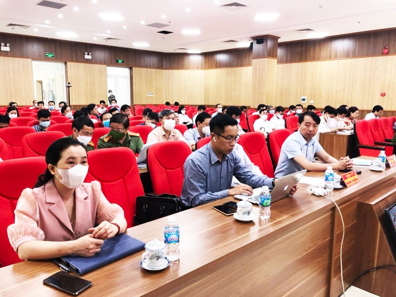 Các đại biểu tham dự trực tiếp tại Sở TT-TT tỉnh Thanh Hóa