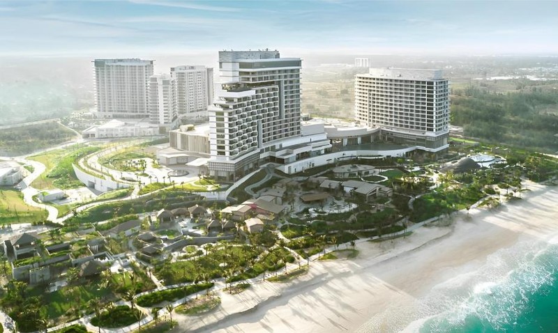 Dự án khu nghỉ dưỡng Nam Hội An (Hoiana) đang xây dựng nhằm triển khai giai đoạn 2. Ảnh: Hoiana.