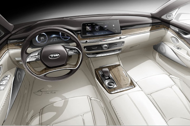 Kia hé lộ nội thất K900 2018, đẹp chẳng kém gì “Mẹc” S-Class ảnh 1