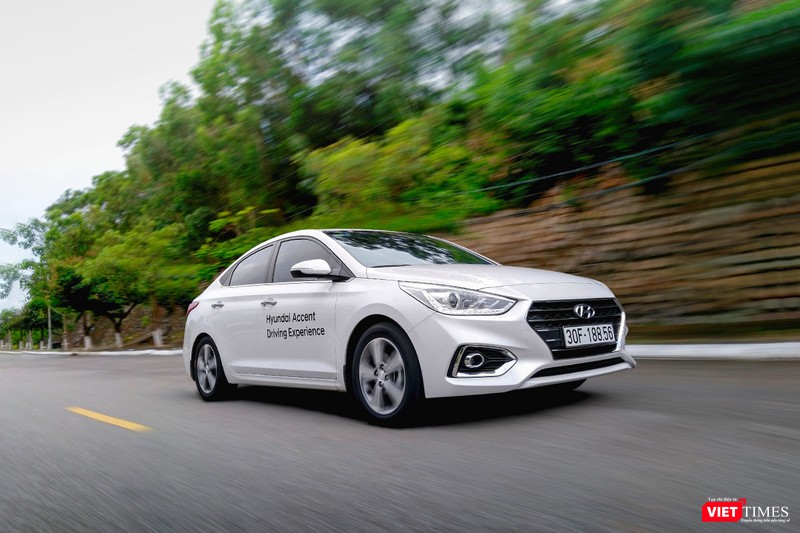 Mặc dù vấp phải đối thủ rất mạnh là Toyota Vios nhưng Hyundai Accent vẫn đạt được doanh số bán hàng khả quan trong tháng 10/2018  (Ảnh: Ngô Minh)