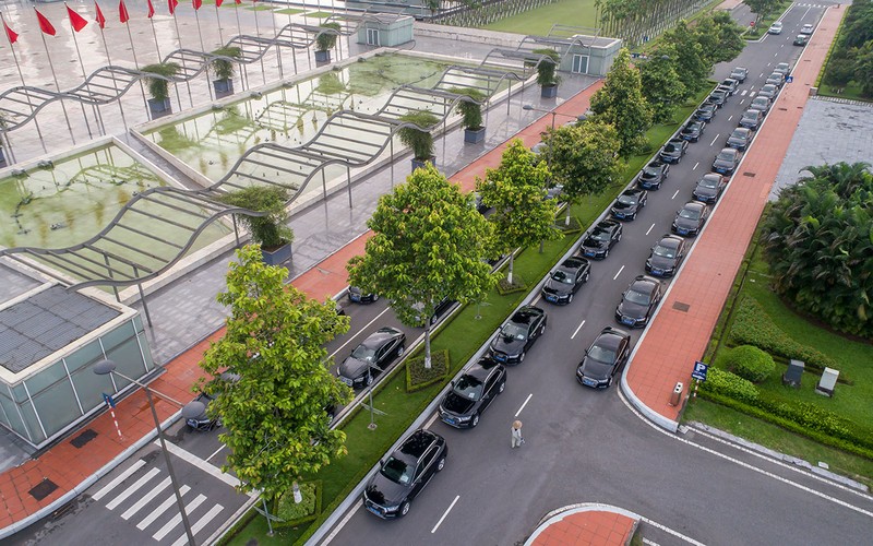 Dàn xe 55 chiếc Audi sẽ đóng vai trò phương tiện chuyên chở các nhân vật quan trọng của Diễn đàn Kinh tế Thế giới về ASEAN 2018.