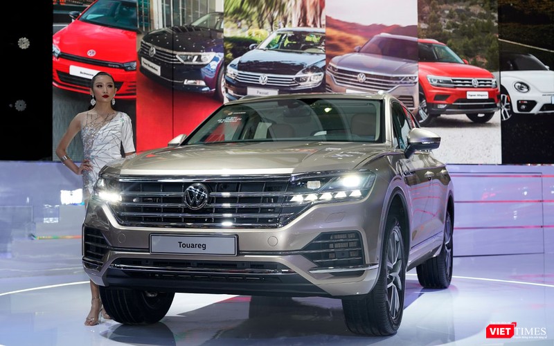 VW Touareg 2019 được trưng bày để thăm dò ý kiến khách hàng.