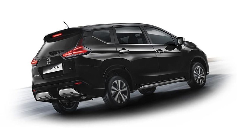 Khu vực phía sau của Nissan Livina 2019 đã được điều chỉnh dựa trên các nét thiết kế của Nissan X-Trail.