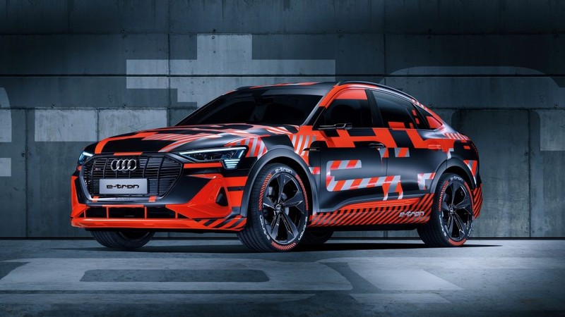 Nguyên mẫu của Audi E-Tron Sportback 2020 Nguyên mẫu của Audi E-Tron Sportback 2020