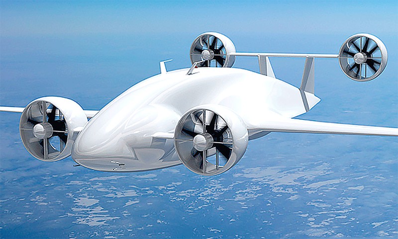 Mẫu concept drone chở hàng củaSabrewing. Ảnh:Sabrewing.
