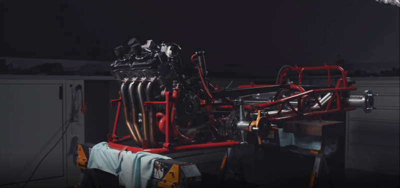 Khối động cơ của Honda Lawnmower được lấy từ Honda CR1000RR FireBlade SP. Ảnh: Honda