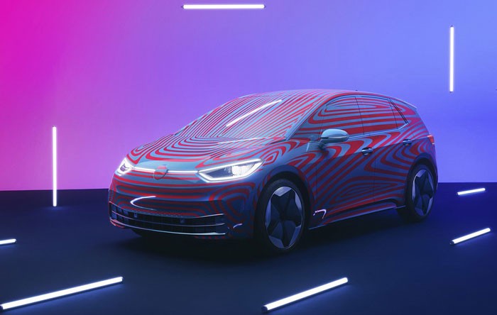 Hình ảnh ban đầu của Volkswagen ID.3.
