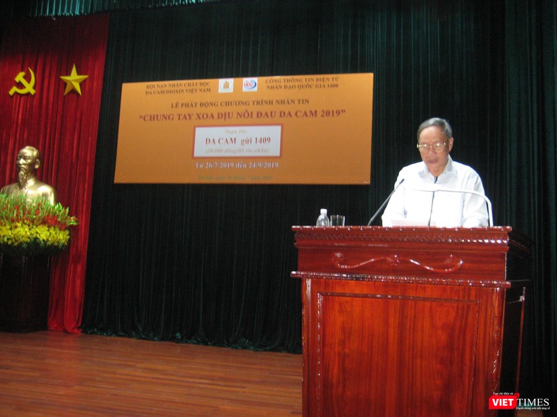 Thượng tướng Nguyễn Văn Rinh - Chủ tịch Hội Nạn nhân Chất độc Da cam/Dioxin Việt Nam phát động chương trình