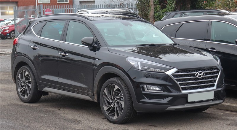 Chiếc Hyundai Tucson màu đen do CLB Incheon United cấp cho Công Phượng. Ảnh ST