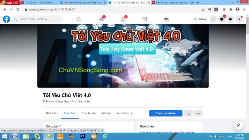 Diễn đàn Tôi yêu Chữ Việt 4.0 hiện mới chỉ có 74 thành viên Diễn đàn Tôi yêu Chữ Việt 4.0 hiện mới chỉ có 74 thành viên