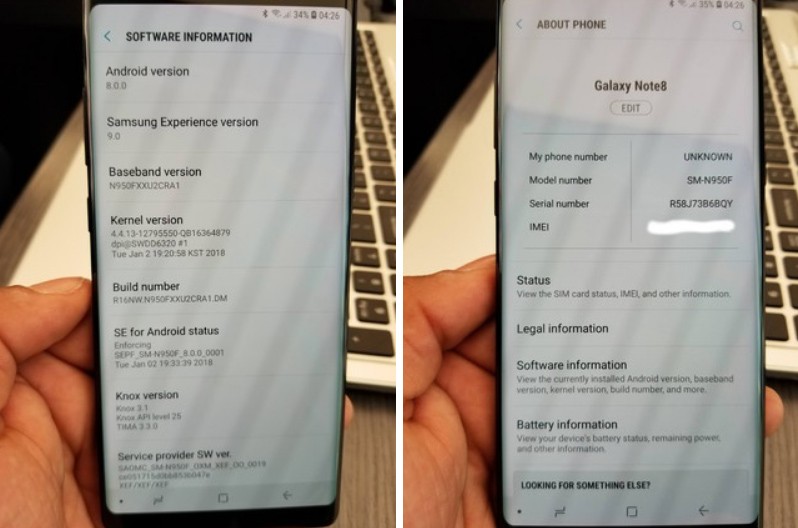 Một số chiếc Note 8 được cập nhật Android Oreo, Note 8 của bạn đã cập nhật chưa? ảnh 1