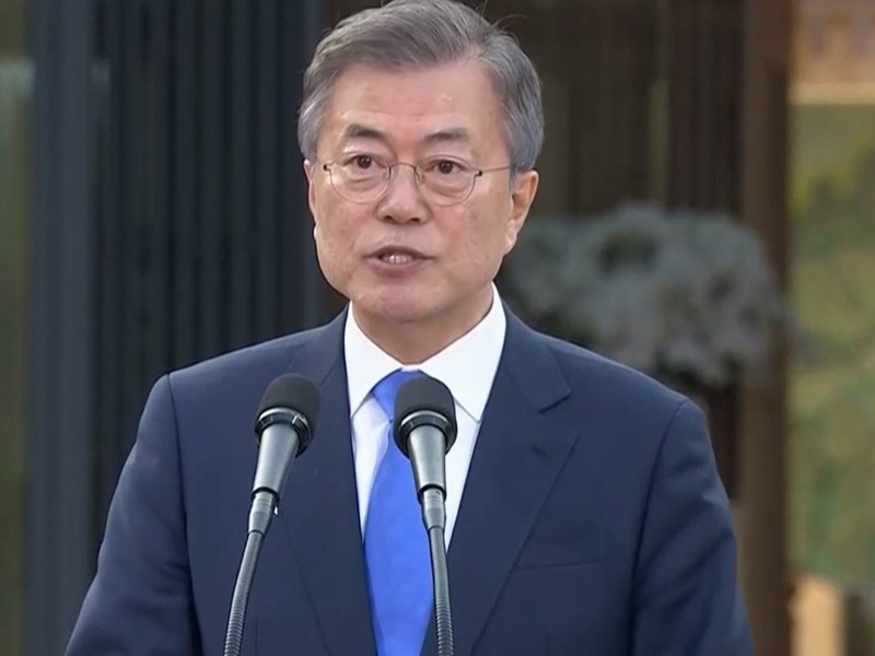 Toàn cảnh cuộc gặp lịch sử giữa Chủ tịch Triều Tiên Kim Jong Un và Tổng thống Hàn Quốc Moon Jae In ảnh 36