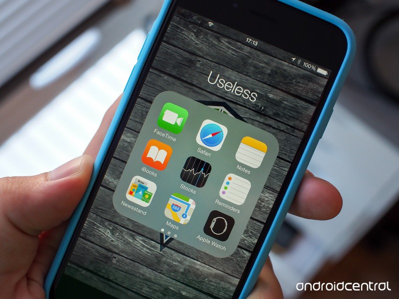 Một số ứng dụng ngầm định của iPhone không thực sự hữu ích, hoặc không tốt bằng ứng dụng của bên thứ ba (ảnh: Android Central) Một số ứng dụng ngầm định của iPhone không thực sự hữu ích, hoặc không tốt bằng ứng dụng của bên thứ ba (ảnh: Android Central)