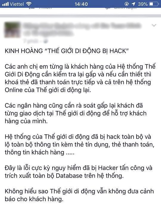 Sự việc này đang được lan truyền trên mạng xã hội