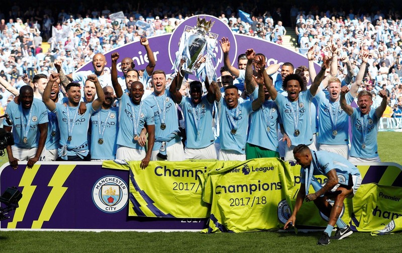 Man City đã có chức vô địch trong mùa giải mà có lúc họ bị Liverpool bỏ xa đến 7 điểm (ảnh CNN)