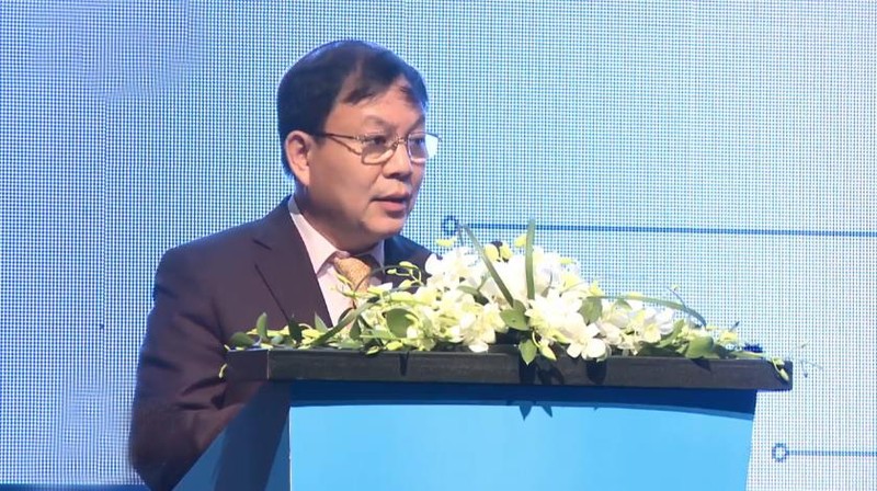 Thiếu tướng Lê Đăng Dũng - đại diện Liên minh Chuyển đổi Số phát biểu tại sự kiện