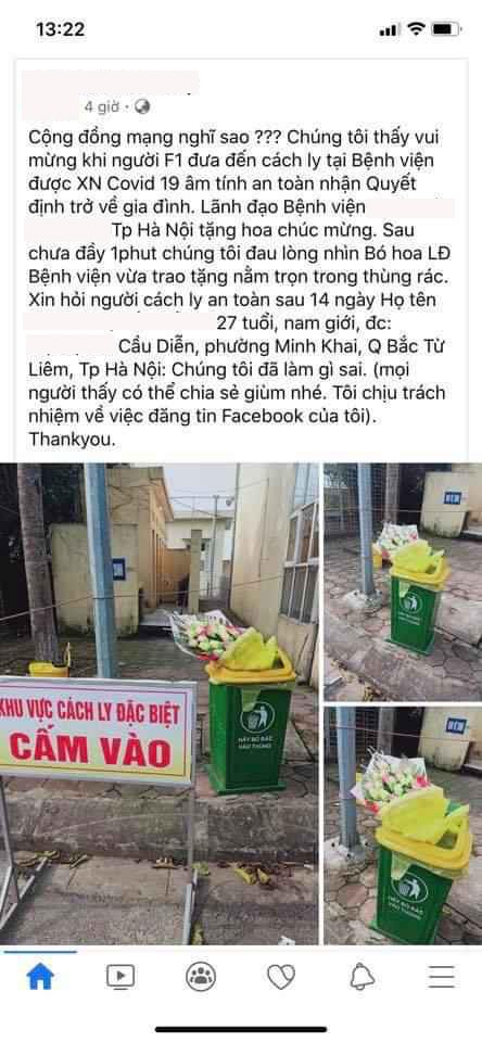 Bài chia sẻ trên mạng xã hội