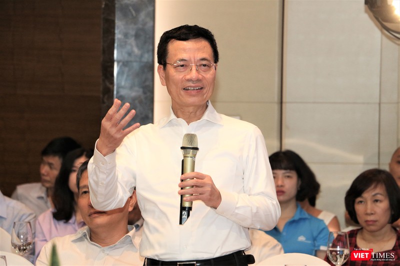 Bộ trưởng Bộ TT&TT Nguyễn Mạnh Hùng (ảnh: Đăng Khoa)