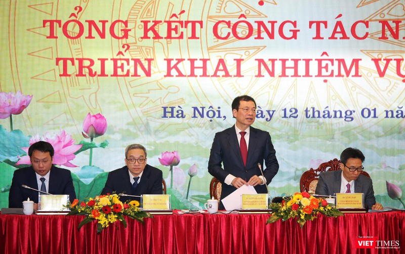 Bộ Trưởng Nguyễn Mạnh Hùng phát biểu chỉ đạo tại Hội nghị Tổng kết Bộ TT&amp;TT năm 2020 và triển khai nhiệm vụ năm 2021.