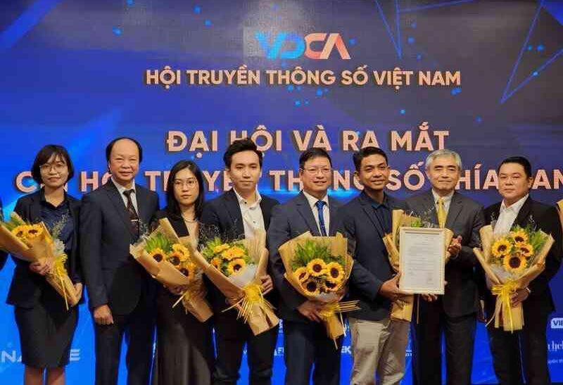 Các thành viên của Hội Truyền thông số Việt Nam tại lễ thành lập Chi nhánh miền Nam