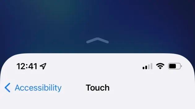 Khi tính năng này được bật, nó sẽ kéo phần hiển thị của màn hình xuống thấp hơn Khi tính năng này được bật, nó sẽ kéo phần hiển thị của màn hình xuống thấp hơn
