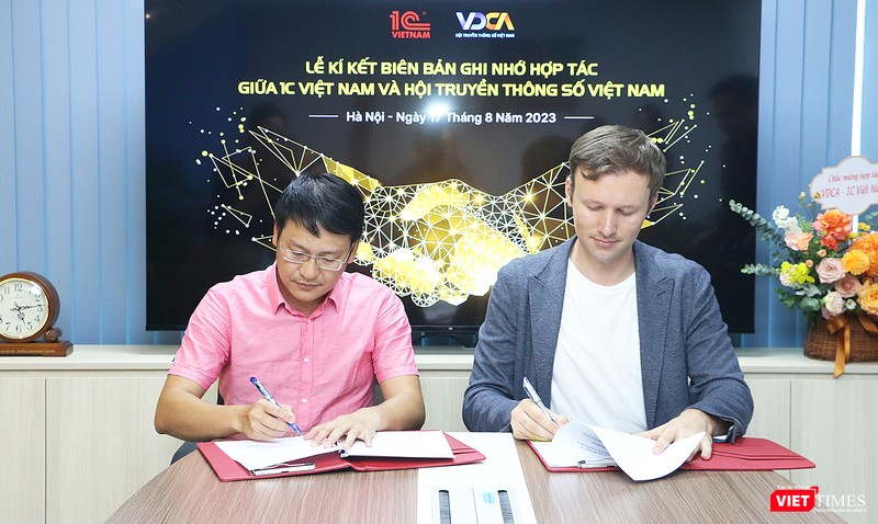 VDCA ký biên bản ghi nhớ hợp tác với Công ty TNHH 1C Việt Nam